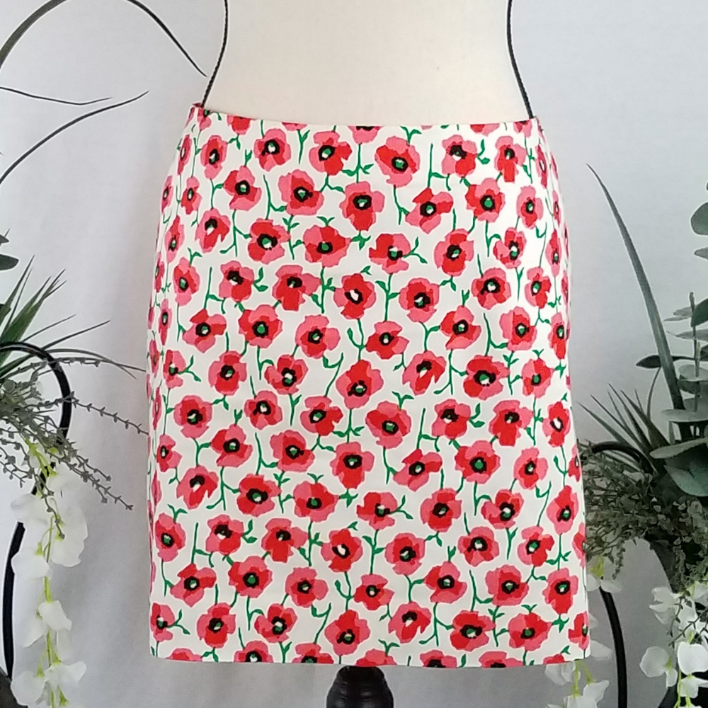 🌸🌸J. Crew Stretch Floral Mini Skirt